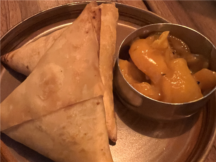 guinea fowl samosas
